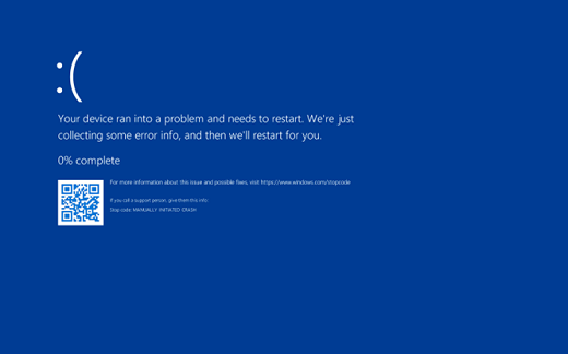 Global Blue Screen